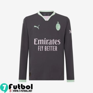 Camiseta Futbol AC Milan Tercera Hombre Manga Larga 24 25