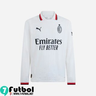 Camiseta Futbol AC Milan Segunda Hombre Manga Larga 24 25