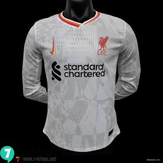 Camiseta Futbol Liverpool Tercera Hombre Manga Larga 24 25