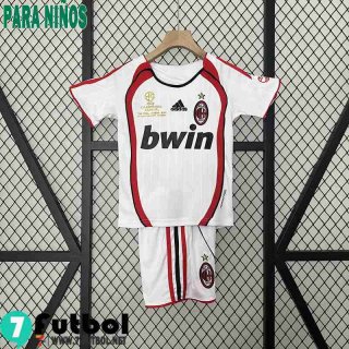 Retro Camiseta Futbol AC Milan Segunda Ninos 06 07 FG456