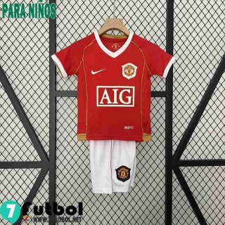 Retro Camiseta Futbol Manchester United Primera Ninos 06 07 FG458