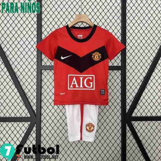 Retro Camiseta Futbol Manchester United Primera Ninos 09 10 FG459