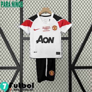 Retro Camiseta Futbol Manchester United Segunda Ninos 10 11 FG470