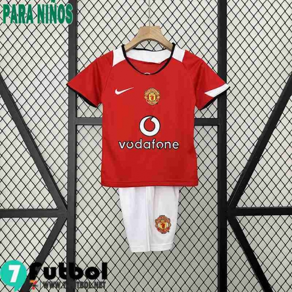 Retro Camiseta Futbol Manchester United Primera Ninos 05 06 FG475