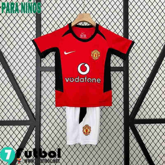 Retro Camiseta Futbol Manchester United Primera Ninos 02 04 FG476