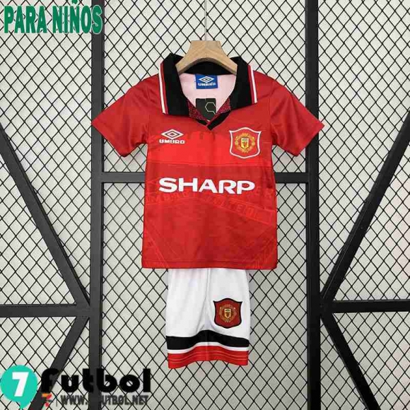 Retro Camiseta Futbol Manchester United Primera Ninos 94 96 FG477