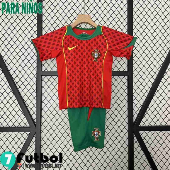 Retro Camiseta Futbol Portugal Primera Ninos 2004 FG560