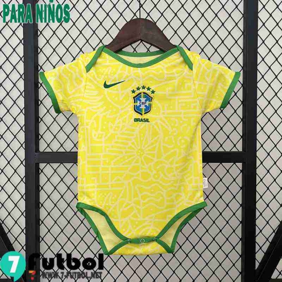 Camiseta Futbol Brasil Primera Baby 2024 TBB425