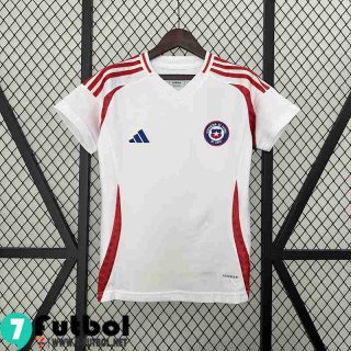 Camiseta Futbol Chile Segunda Femenino 2024 TBB439