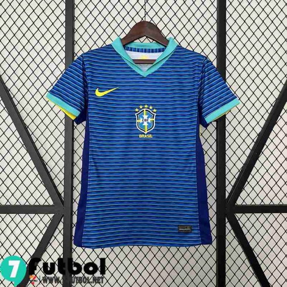 Camiseta Futbol Brasil Segunda Femenino 2024 TBB466