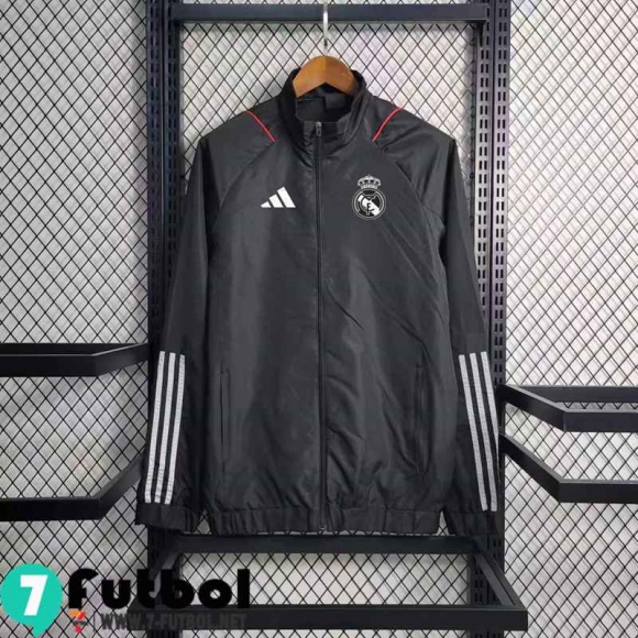 Chaqueta Cazadora Real Madrid negro Hombre 23 24 WK325