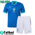 Brasil Camiseta Futbol Segunda Ninos 2024