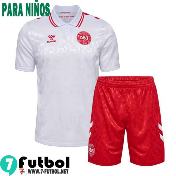 Denmark Camiseta Futbol Segunda Ninos 2024