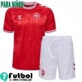 Denmark Camiseta Futbol Primera Ninos 2024