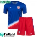 USA Camiseta Futbol Segunda Ninos 2024