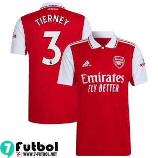 Camiseta Futbol Arsenal Primera Hombre 2022 2023 Tierney 3
