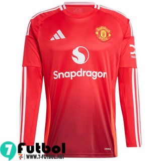 Camiseta Futbol Manga Larga Manchester United Primera Hombre 24 25