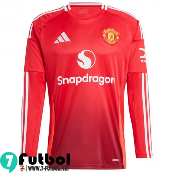 Camiseta Futbol Manga Larga Manchester United Primera Hombre 24 25