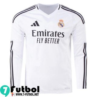Camiseta Futbol Real Madrid Primera Hombre Manga Larga 24 25