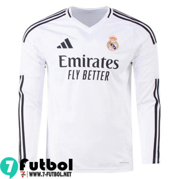 Camiseta Futbol Real Madrid Primera Hombre Manga Larga 24 25