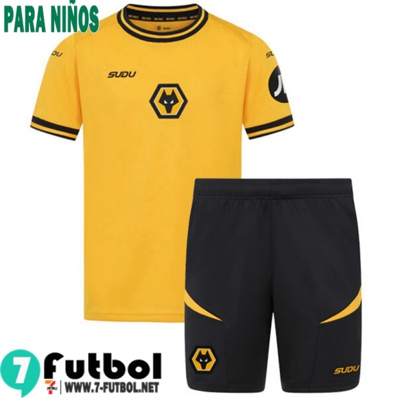 Camiseta Futbol Wolverhampton Wanderers Primera Ninos 24 25