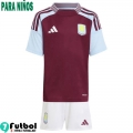 Camiseta Futbol Aston Villa Primera Ninos 24 25