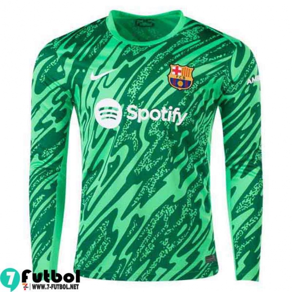 Camiseta Futbol Barcelona Porteros Hombre Manga Larga 24 25