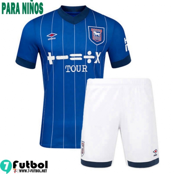 Camiseta Futbol Ipswich Town Primera Ninos 24 25