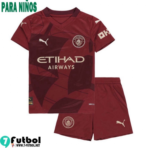 Camiseta Futbol Manchester City Tercera Ninos 24 25