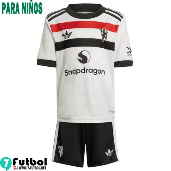 Camiseta Futbol Manchester United Tercera Ninos 24 25