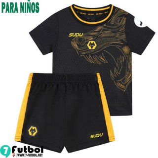 Camiseta Futbol Wolverhampton Wanderers Segunda Ninos 24 25