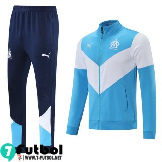 Chaquetas Futbol Marseille azul Hombre 2021 2022 JK139