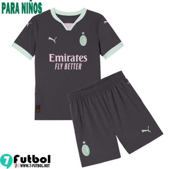 Camiseta Futbol AC Milan Tercera Ninos 24 25