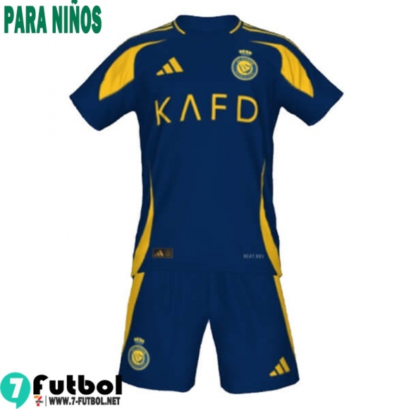 Camiseta Futbol Al-Nassr Segunda Ninos 24 25