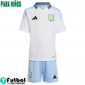 Camiseta Futbol Aston Villa Segunda Ninos 24 25