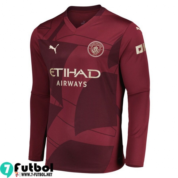 Camiseta Futbol Manchester City Tercera Hombre Manga Larga 24 25