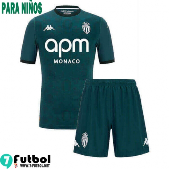 Camiseta Futbol AS Monaco Segunda Ninos 24 25