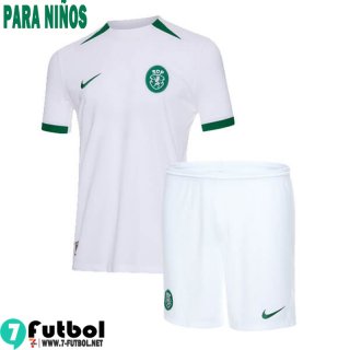 Camiseta Futbol Sporting Lisbon Segunda Ninos 24 25